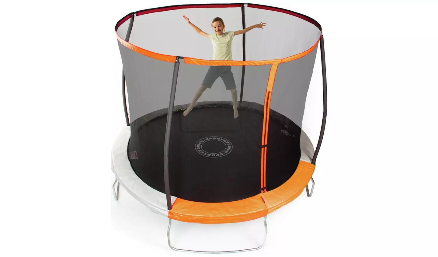 Sportspower 8ft Outdoor Kids Trampoline with Enclosure